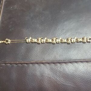 Gold Toned Cat Bracelet